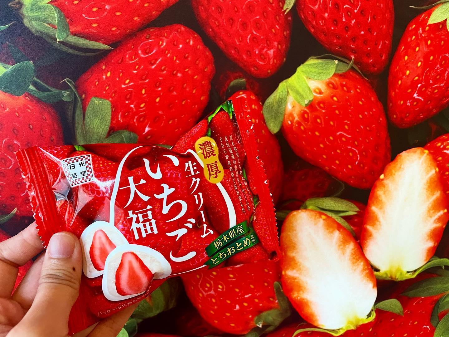 日光名物スイーツ　生クリーム苺大福！「日光苺堂」
